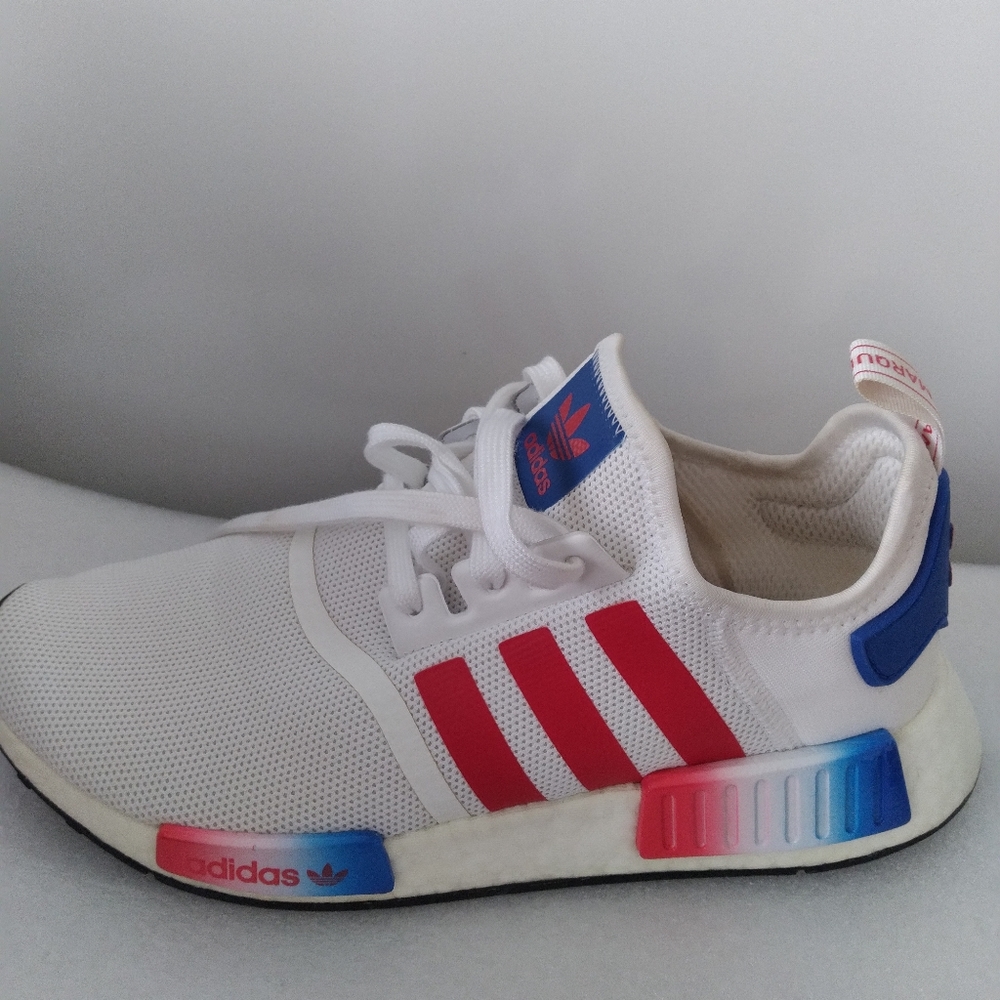 COPY - New W/O Box! Mens Adidas NMD R1 Americana White Blue Red Sneakers Size 9… - Picture 8 of 16